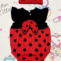 Боди Калинка с крилца и лента за коса