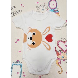 Бебешко боди със Зайче и сърце