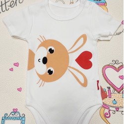 Бебешко боди със Зайче и сърце