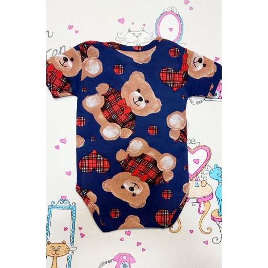 Бебешко боди с къс ръкав Мечета