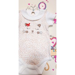 Бебешко боди Котенце в бежово Бебешко боди Котенце в бежово