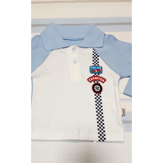 Бебешка блуза с яка Champion