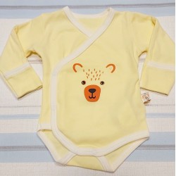 Бебешко боди с предно закопчаване с Мече Бебешко боди с предно закопчаване с Мече