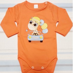 Оранжево боди с Жираф в кола Оранжево боди с Жираф в кола