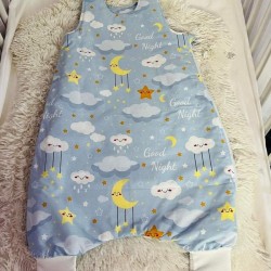 ЛЯТНО Детско спално чувалче Облачета с крачета