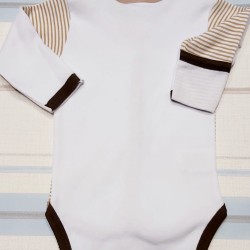 Бебешко боди в кафяво рае