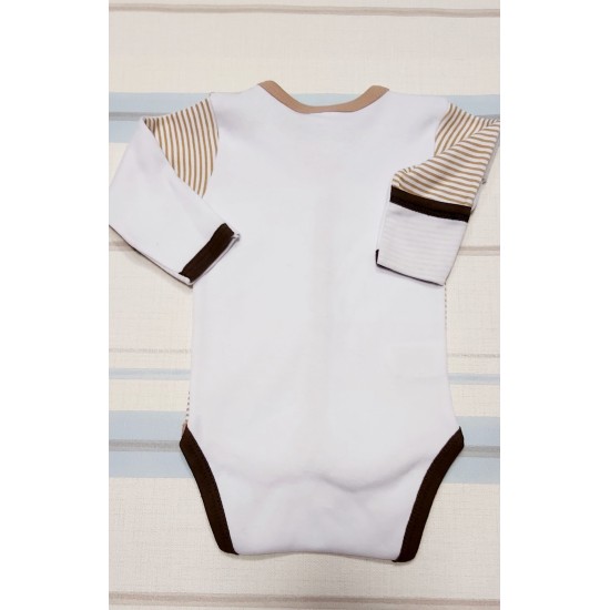 Бебешко боди в кафяво рае Бебешко боди в кафяво рае