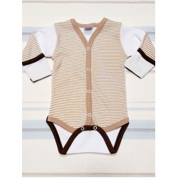 Бебешко боди в кафяво рае