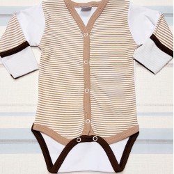 Бебешко боди в кафяво рае Бебешко боди в кафяво рае