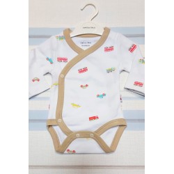 Боди с прехлупване с колички Боди с прехлупване с колички