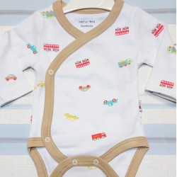 Боди с прехлупване с колички