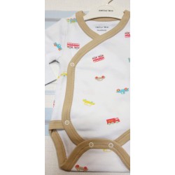 Боди с прехлупване с колички Боди с прехлупване с колички