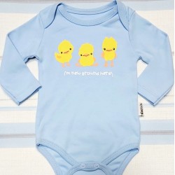 Боди в светло синьо с Патенца Боди в светло синьо с Патенца