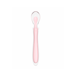 Бебешка огъваема лъжичка Kikkaboo розова
