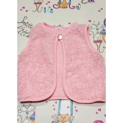 Пухкав елек в розово