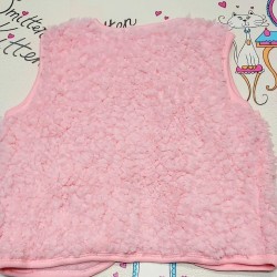 Пухкав елек в розово Пухкав елек в розово