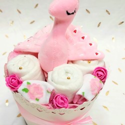 Бутиков бебешки подарък  Лебед 