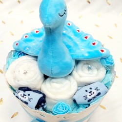 Бутиков подарък за бебе  Лебед