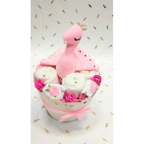 Бутиков подарък за бебе Лебед Бутиков подарък за бебе Лебед