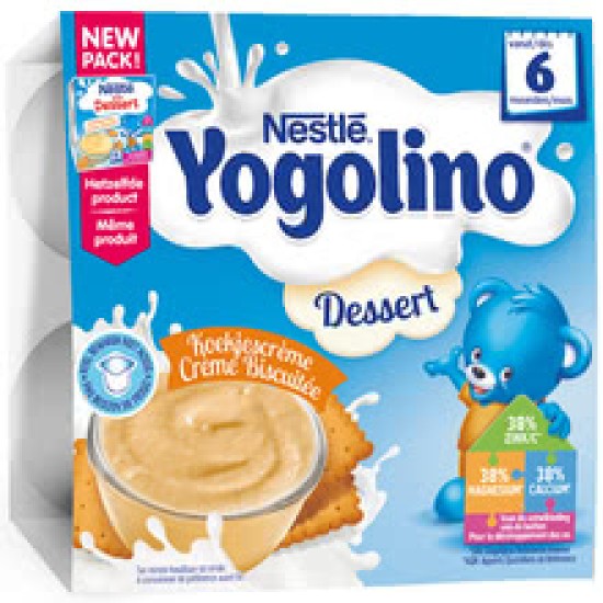 Млечен десерт NESTLE YOGOLINO Бисквита 4х100гр