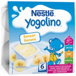 Млечен десерт NESTLE YOGOLINO Банан 4х100гр Млечен десерт NESTLE YOGOLINO Банан 4х100гр