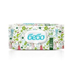 БЕБО Мокри кърпи с алое 72бр с капак