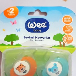 Биберон залъгалка 6-18м синьо оранжево Биберон залъгалка 6-18м синьо оранжево