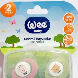 Биберон залъгалка 6-18м розов и зелен Биберон залъгалка 6-18м розов и зелен