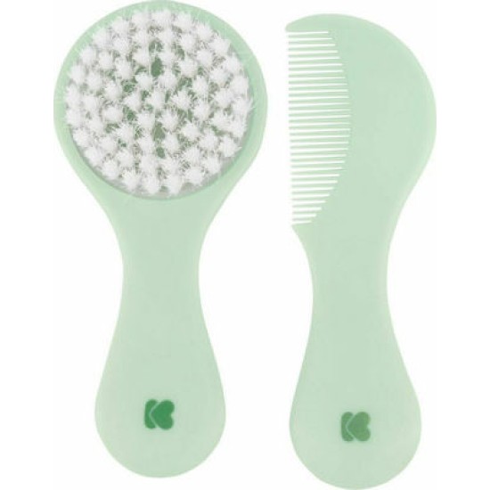 Комплект четка и гребен за бебе Kikkaboo Mint