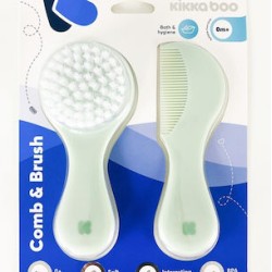 Комплект четка и гребен за бебе Kikkaboo Mint