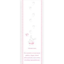 Пътечка за прощъпулник в три цвята със Зайче Пътечка за прощъпулник в три цвята със Зайче