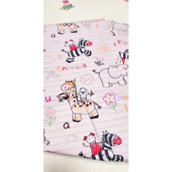 Бебешка бархетна пелена Диви животни Бебешка бархетна пелена Диви животни