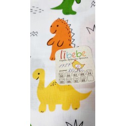 Бебешка муселинова пелена  Динозавърчета 