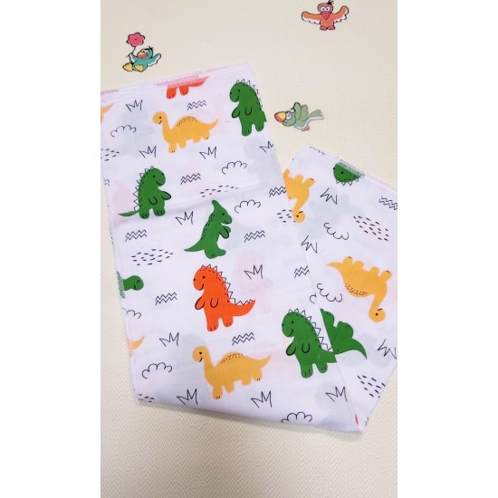 Бебешка муселинова пелена  Динозавърчета 