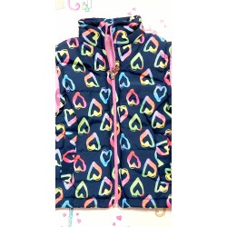 Шушляков елек с разноцветни сърца Шушляков елек с разноцветни сърца