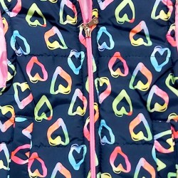 Шушляков елек с разноцветни сърца Шушляков елек с разноцветни сърца