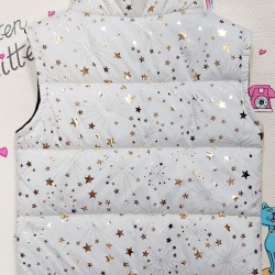 Бял шушляков елек на златни звездички Бял шушляков елек на златни звездички