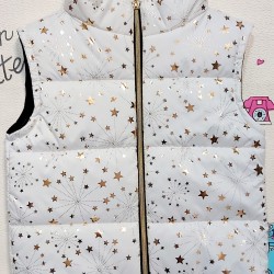 Бял шушляков елек на златни звездички Бял шушляков елек на златни звездички