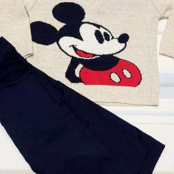 Комплект 2 части с пуловер  Мики маус Комплект 2 части с пуловер  Мики маус