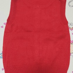 Разкошен бебешки елек в червено