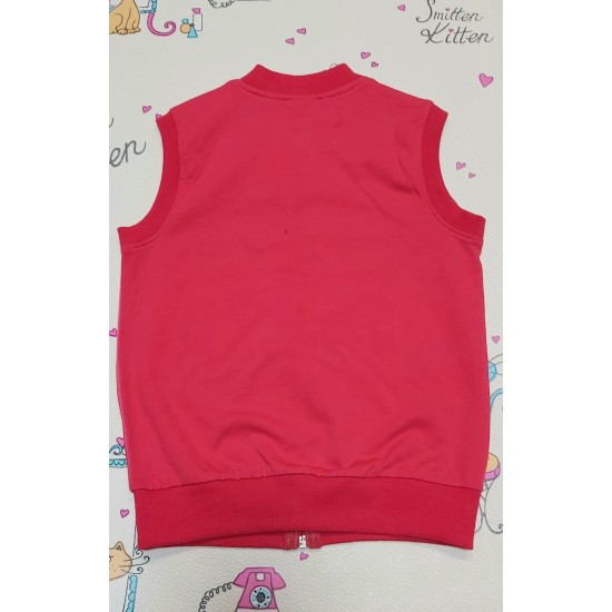 Детски елек с принцеса Елза в циклама Детски елек с принцеса Елза в циклама