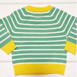 Бебешки пуловер Pigsy в зелено Бебешки пуловер Pigsy в зелено