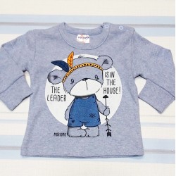 Бебешка блуза лека вата с мече