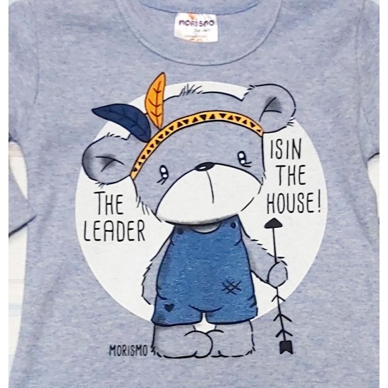 Бебешка блуза лека вата с мече