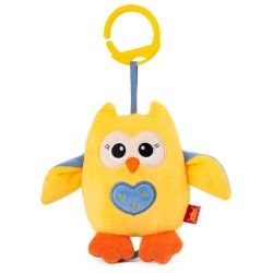 Музикална бебешка латерна БУХАЛ в жълто