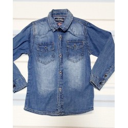 Дънкова риза с дълъг ръкав Дънкова риза с дълъг ръкав