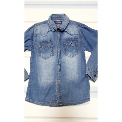 Дънкова риза с дълъг ръкав Дънкова риза с дълъг ръкав