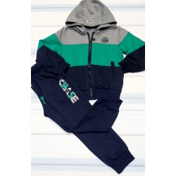 Спортен комплект със суичър и долнище лека вата