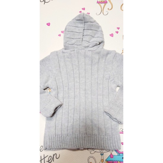 Детска жилетка в сиво за момиче Детска жилетка в сиво за момиче