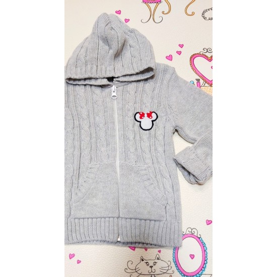 Детска жилетка в сиво за момиче Детска жилетка в сиво за момиче